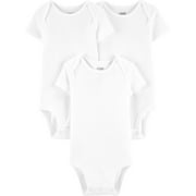 Carter's Child of Mine Baby Boys \u0026 Girls Short Sleeve Bodysuits, 3 Pack (Preemie-18M)